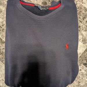 Mens Polo by Ralph Lauren Men's Dark Blue Crewneck Sweatshirt